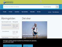 Tablet Screenshot of bibliotek.skanderborg.dk